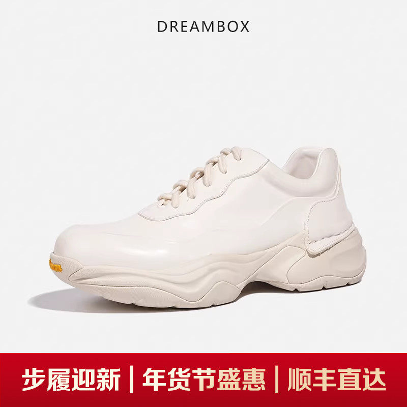 DREAMBOX钧博vibram户外休闲男鞋马皮高档小白鞋舒适不累脚老爹鞋,流行男鞋,老爹鞋,淘宝优惠券,粉丝福利购,淘宝优惠卷