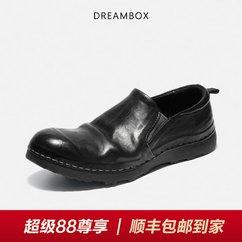 钧博水洗马皮套脚透气乐福鞋图片