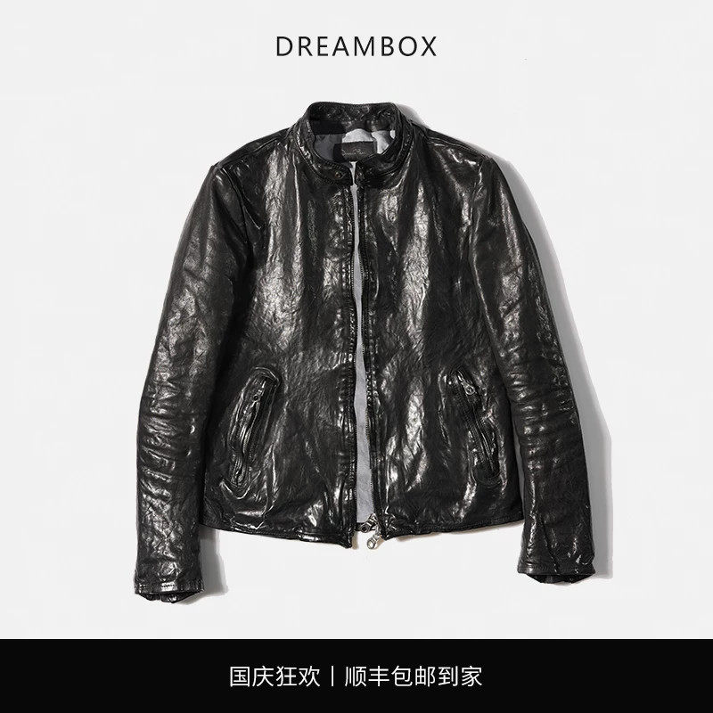 重洗水马皮痞帅机车皮衣