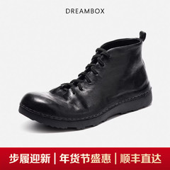 dreambox钧博棉鞋水洗马皮高帮男鞋2025新款工装靴加绒保暖马丁靴