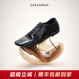 DREAMBOX钧博薄款老钱风男鞋2026新款轻便舒适夏季透气休闲皮鞋