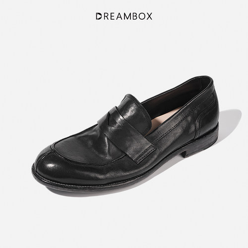 DREAMBOX水洗马皮懒人透气乐福鞋