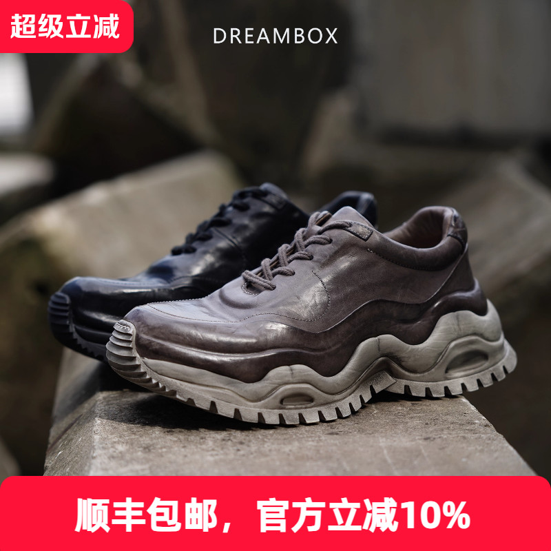 博舒适透气马皮厚底老爹鞋