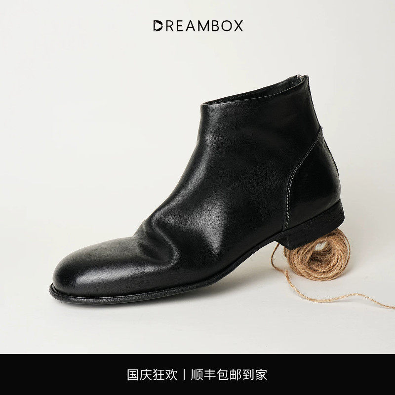 水洗马皮秋冬新款男士靴子