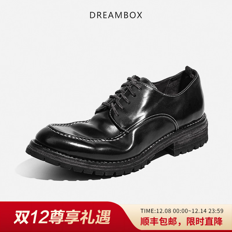 意大利马臀皮手工固特异正装皮鞋