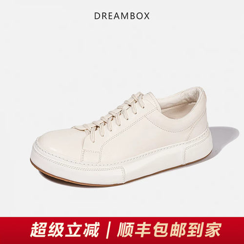 DREAMBOX马皮纯手工小白鞋