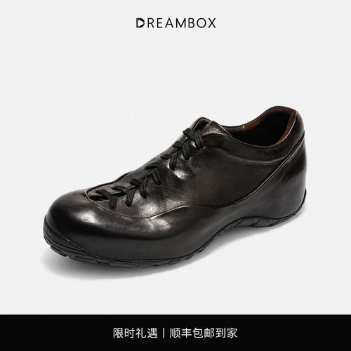 钧博马皮内增高4.5cm老爹鞋
