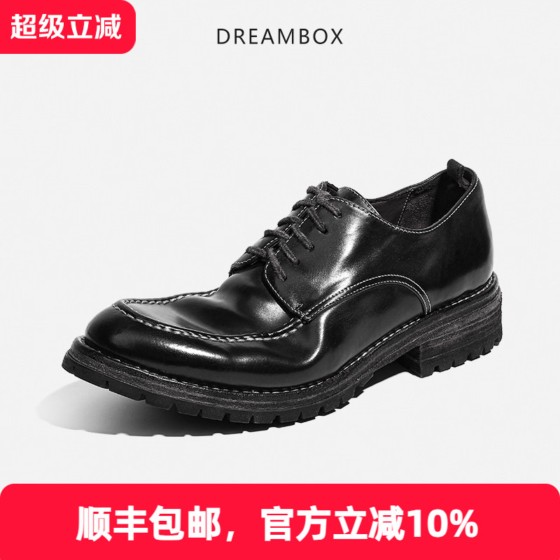 意大利马臀皮手工固特异正装皮鞋