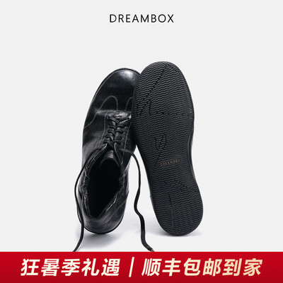 DREAMBOX钧博袋鼠皮德训鞋轻薄透气休闲板鞋2026夏季新款鞋子男女