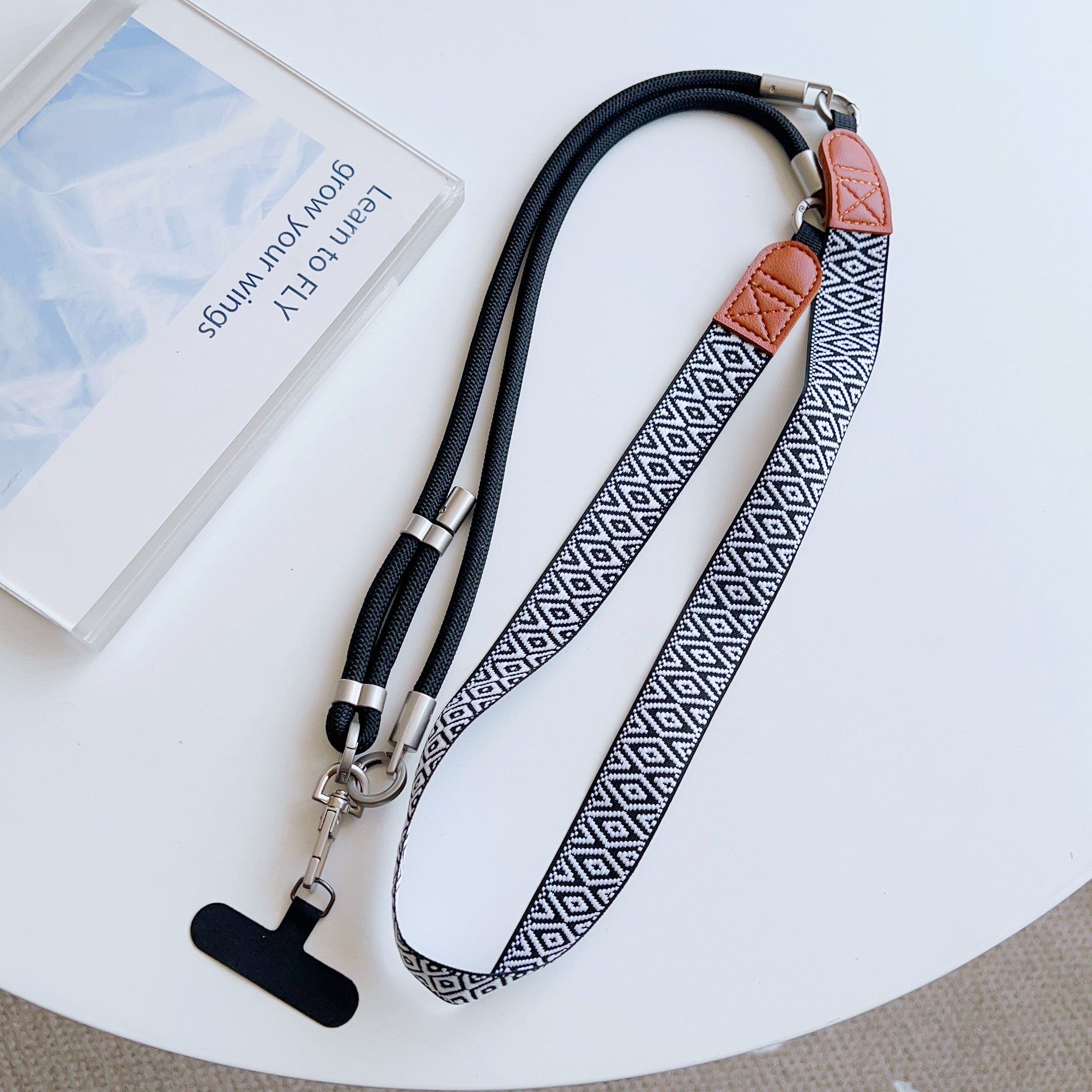 双开扣调节手机挂绳斜挎可背可调节高级感背带吊绳高端欧洲防盗绳