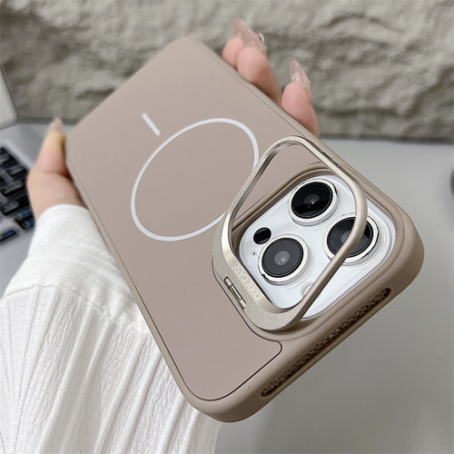 苹果16镜头支架细圈磁吸手机壳