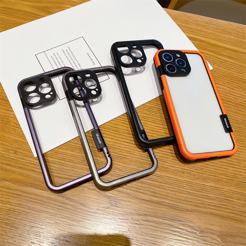 iPhone16Promax撞色软边框手机壳