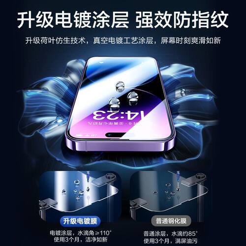 苹果17pro防窥听筒防尘网护眼膜