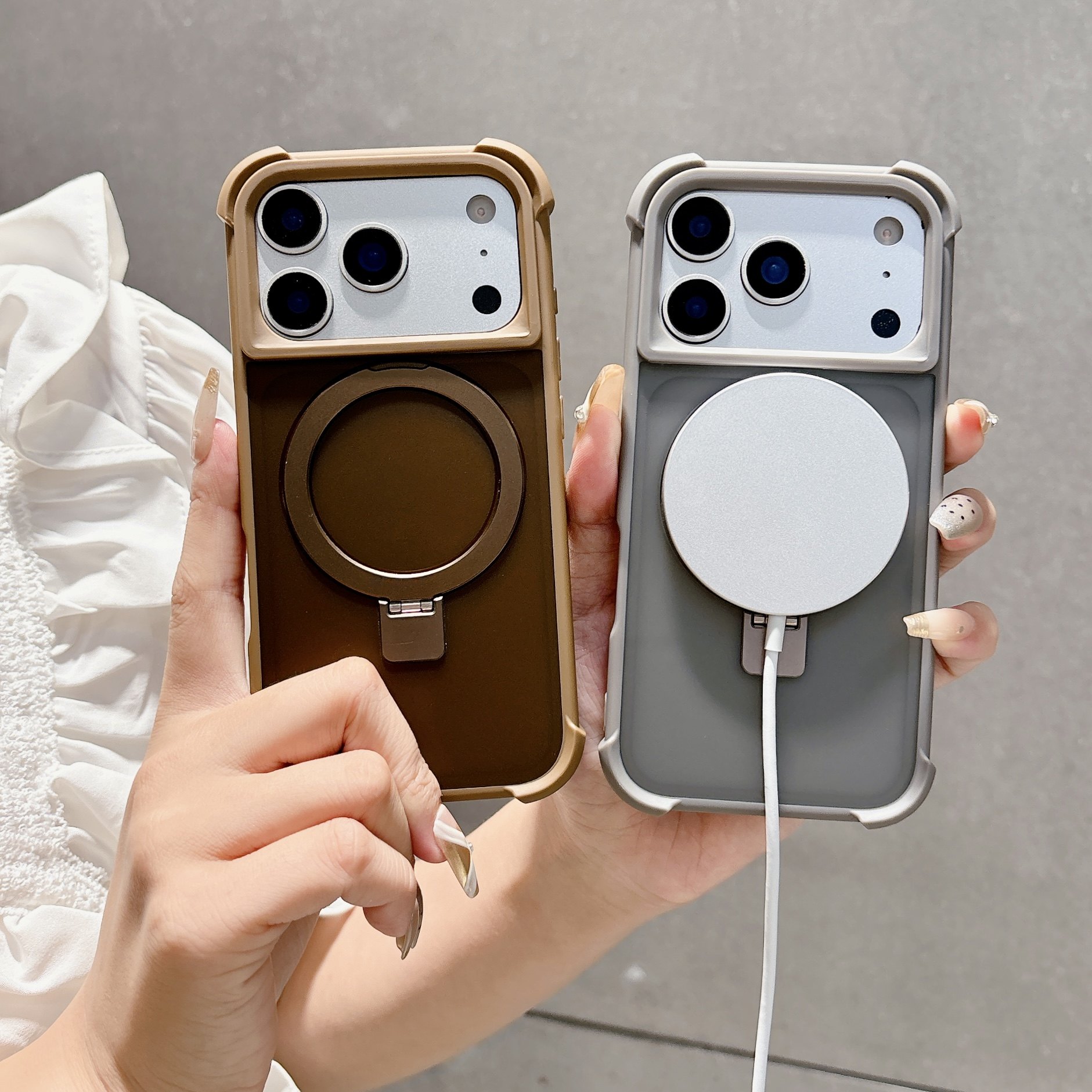 四角气囊防摔适用苹果16Pro手机壳17磁吸支架一体iPhone15promax亚克力14plus磨砂13高级感17Air星宇橙保护套,3C数码配件,手机保护套/壳,淘宝优惠券,粉丝福利购,淘宝优惠卷