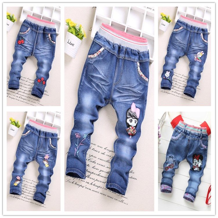 女宝宝牛仔裤0单裤1女婴儿童装2女童3裤子4岁半春秋休闲外穿长裤|msdalam kategori Kanak-kanak/Bayi/Keluarga dipasang, seluar - dari Buy2taobao.com untuk memberikan perkhidmatan ejen Taobao profesional membeli