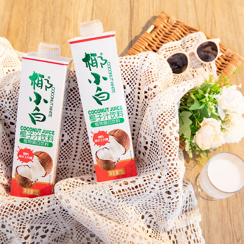 椰子汁生榨1l瓶装蛋白低脂肪