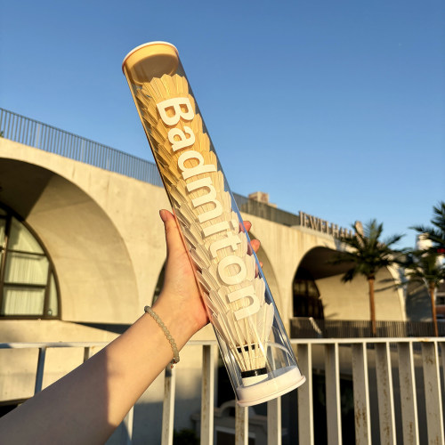 透明彩色羽毛球拍收纳筒