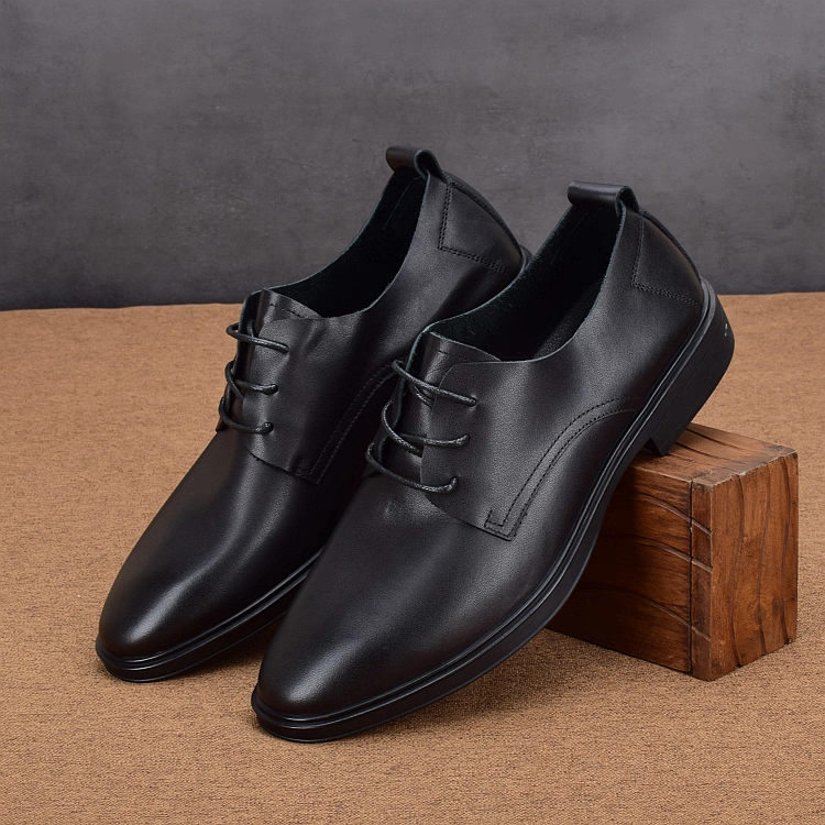 AIOSILNA ABC HOLY 2025新款男鞋真皮休闲板鞋男士运动鞋小黑鞋