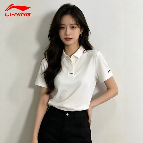 李宁冰丝速干凉感透气POLO衫女