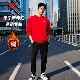 时尚 李宁运动套装 上新新年红加绒保暖卫衣卫裤 2026春季 两件套 男款