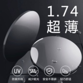 康耐特1.74双非球面FIX镜片防蓝光紫外超薄散光定制抗污近视眼镜