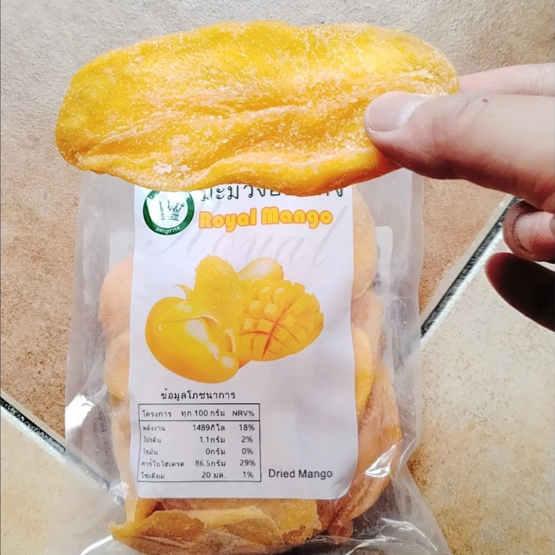 休闲零食皇冠芒果干500g泰国风味酸甜组合果干食品90g芒果片