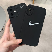 欧美简约适用于华为mate70手机壳黑色40 30pro潮牌50Nike男女款 nova9硅胶60超薄TPU软壳12防摔11全包8情侣ins