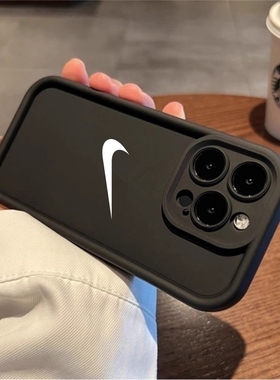 金刚砂高级感适用iphone17pro苹果13nike手机壳11勾勾12pro渐变15pro精准孔全包防摔14液态硅胶保护套x男女16