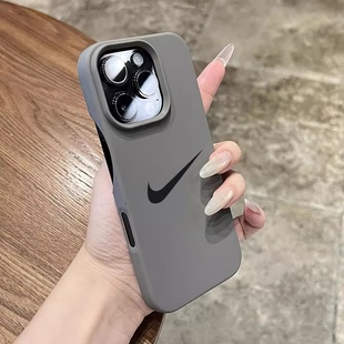 欧美适用苹果16promax手机壳高级感iPhone15pro新款 17promax超薄防摔12por半包14bike男XSmax简约女13plus软