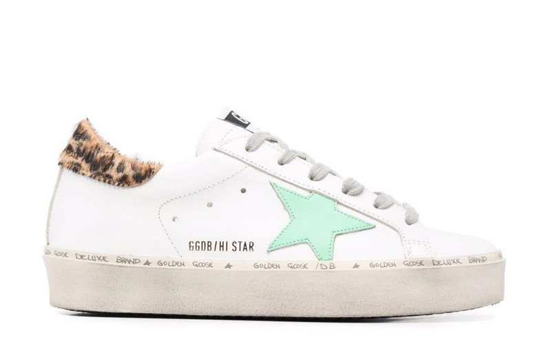 好鞋定制 小脏鞋小白鞋做旧板鞋 白色豹纹尾厚底 头层牛皮 男女鞋