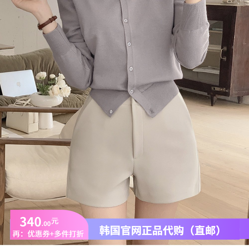春秋外穿配靴子短裤女小个子显瘦正品韩国代购气质高腰三分休闲裤