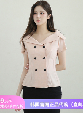 绝美气质衬衫短袖小个子女装arima官网韩国直邮2024夏款新款上衣