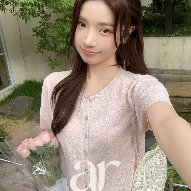 韩国官网夏季薄款针织衫短袖女attrangs正品代购系带设计感小上衣