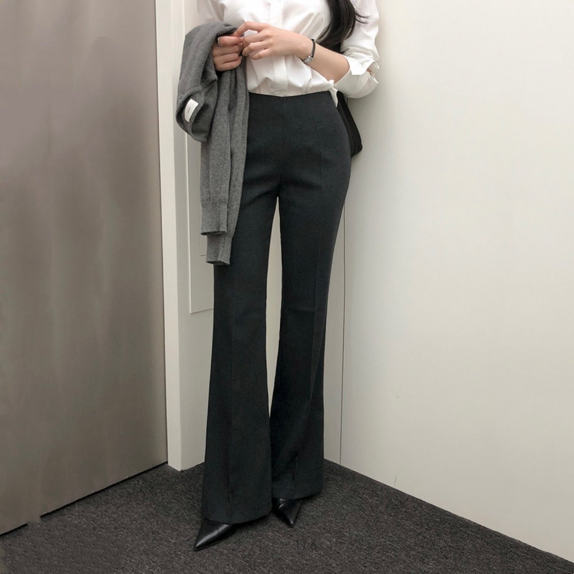 25春秋高级感西裤ol职业女式reine正品韩国代购修身显瘦窄版长裤