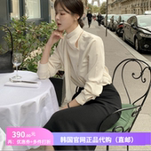 优雅气质系带衬衫 长袖 女士reine正品 春季 韩国代购 高档设计感衬衣