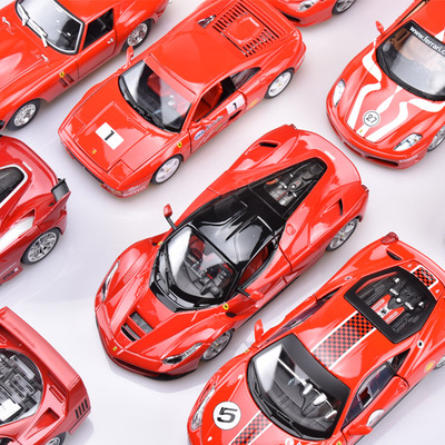 比美高法拉利拉法合金汽车模型