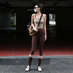 Beemen秋冬季 运动内衣女外穿速干紧身美背户外健身背心 瑜伽服套装