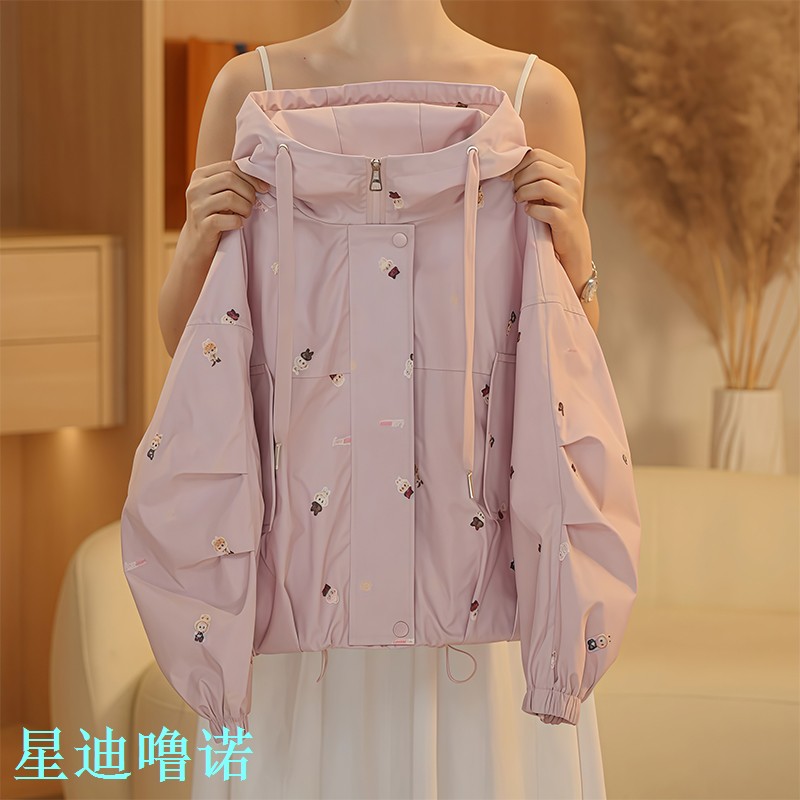 布秋装新款宽松女童上衣孩