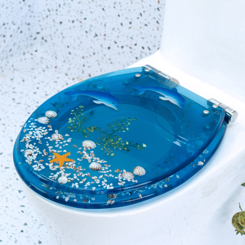 马桶盖实心座圈加厚通用缓降静音