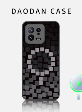 适用于小米17promax磁吸15手机壳14por魔方黑色magsafe简约xiaomi硅胶13全包镜头边框超薄情侣男女保护套新款