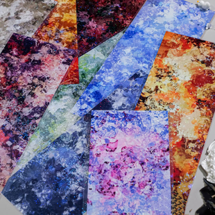 似青社梦幻华丽超大背景整卷梦境幻烟花镭射胶带手帐咕卡打底拼贴