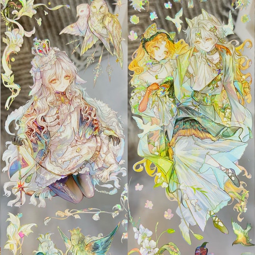 XXstudio二周年侵蚀荒野贝壳光人物胶带洵岛眠太手帐咕卡流麻素材