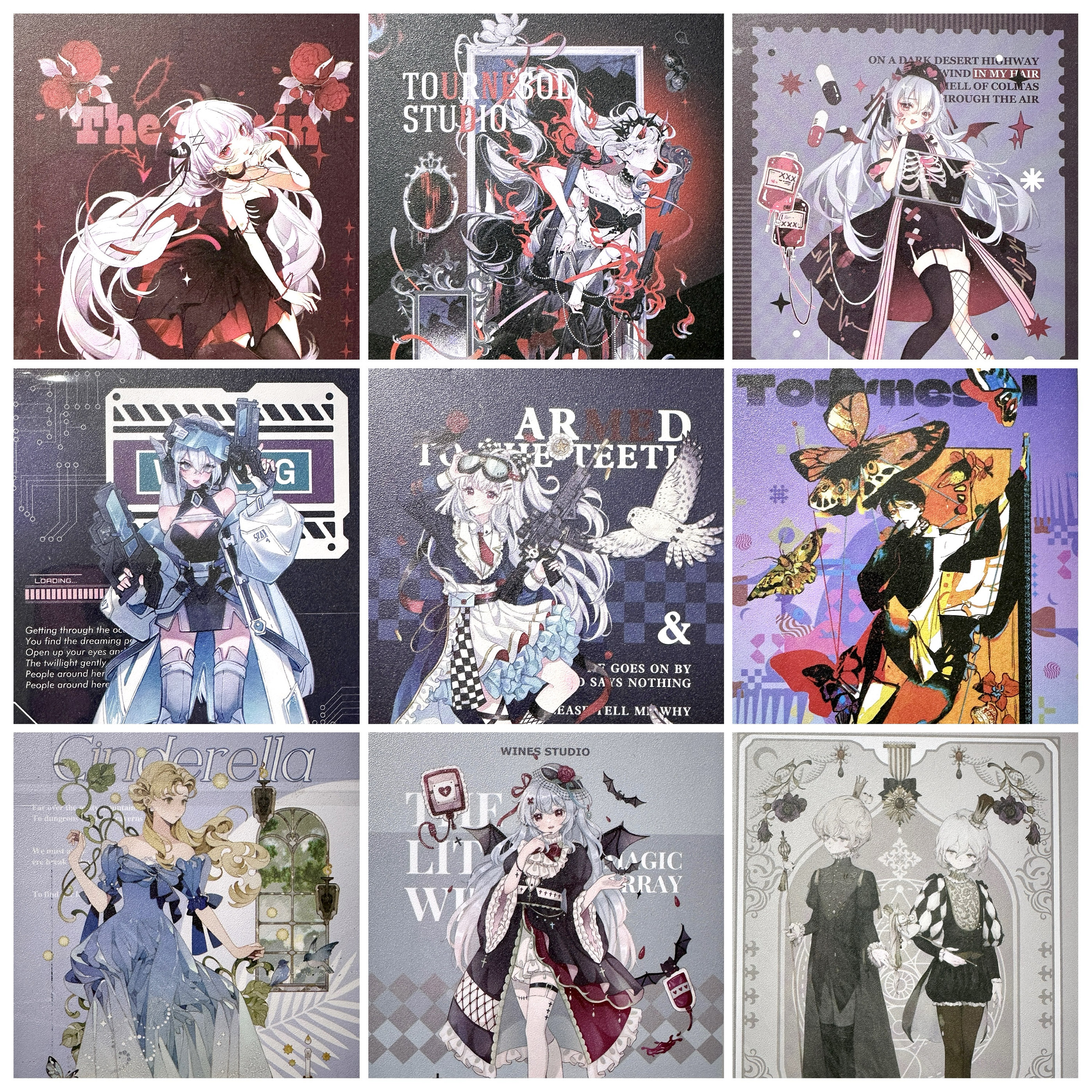 垫板 野葵 Wines人物古风造景PVC切割板手帐周边社团原创限量庆典