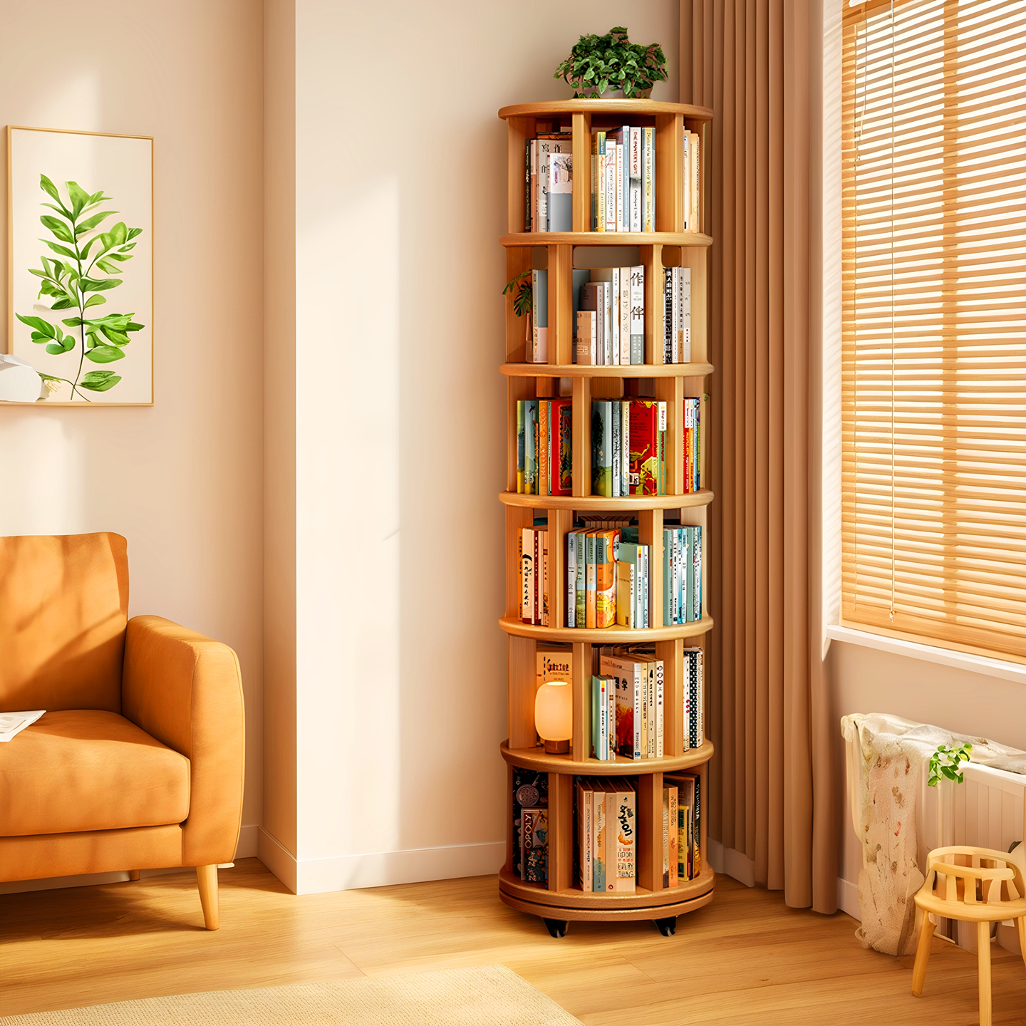 【全网热销当天发货】旋转书架