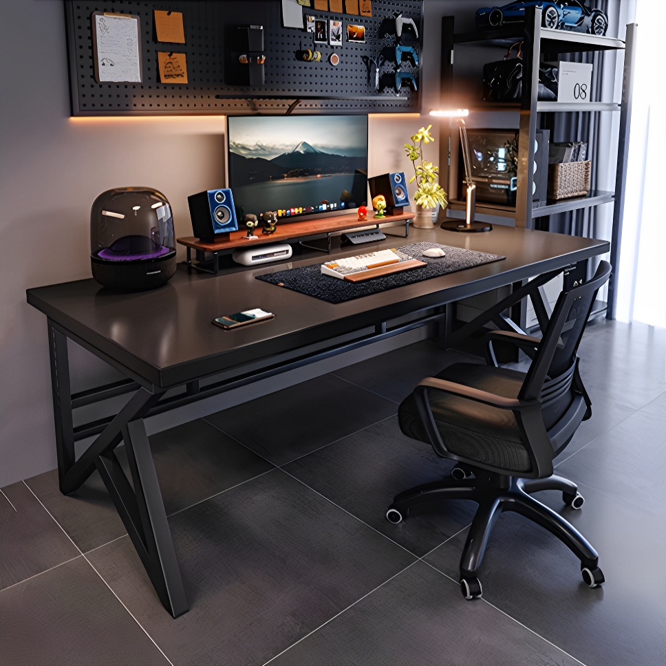 工作台桌子电脑桌台式家用电竞桌卧室加厚桌面写字桌可放主机书桌