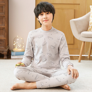 巴拉巴拉儿童内衣套装纯棉男童大童秋衣秋裤全棉保暖小孩睡衣青少