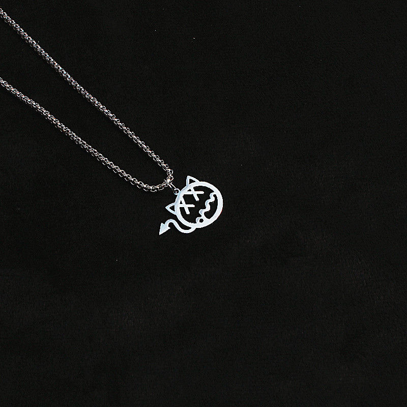 kansai卫衣配饰小恶魔合金项链小鬼王琳凯同款土酷蹦迪嘻哈吊坠潮