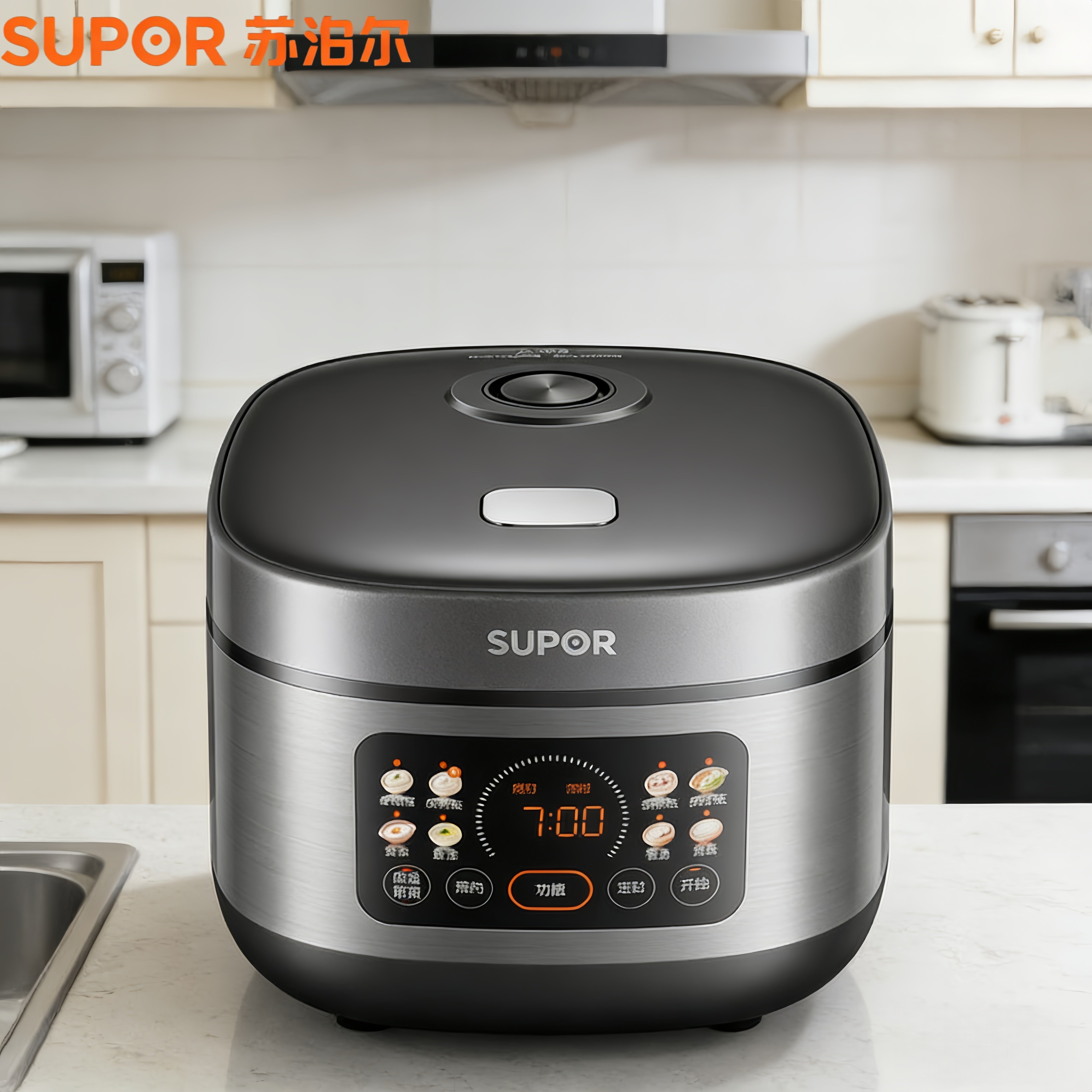 苏泊尔电饭煲家用4升容量智能电饭锅多功能大功率煮饭锅不粘内胆