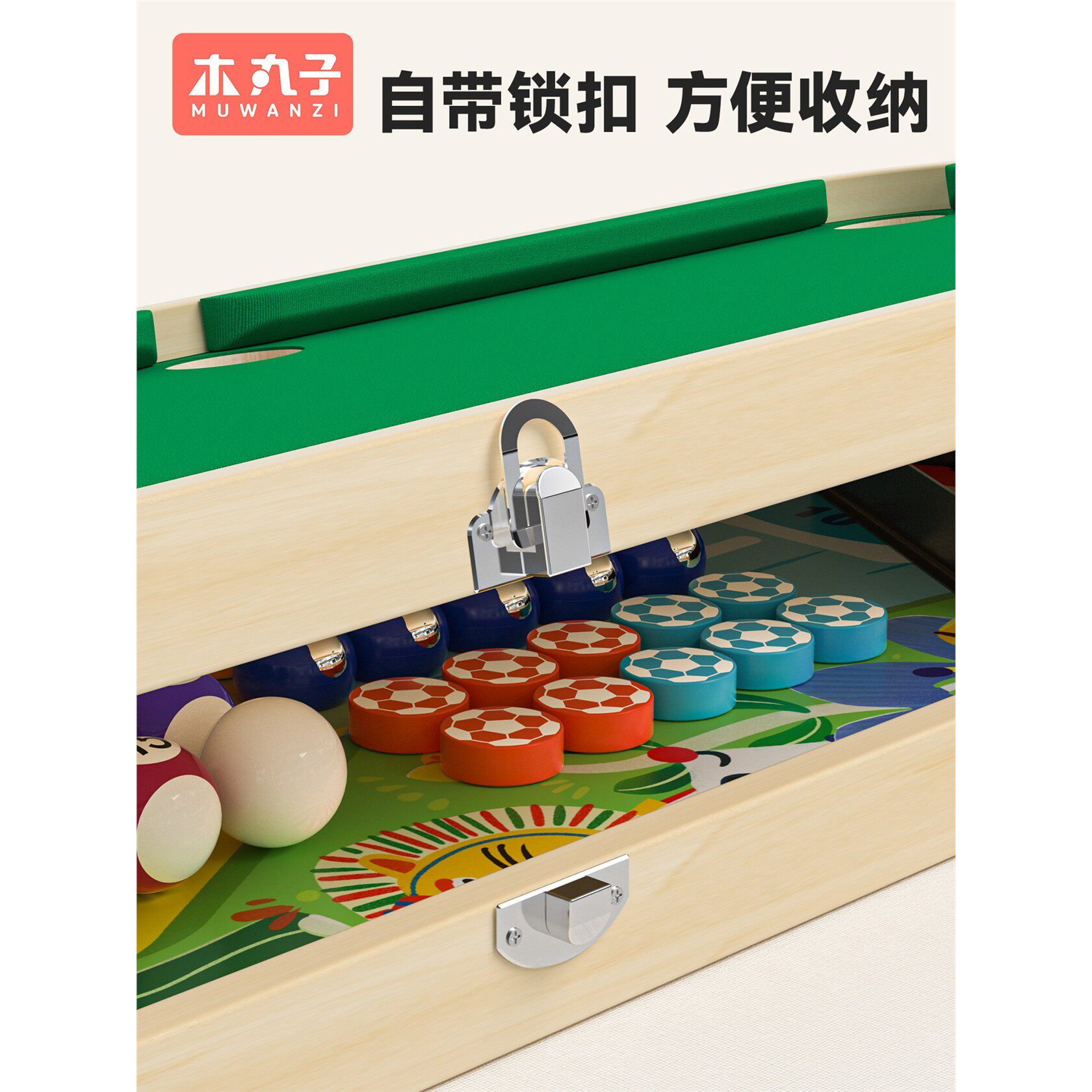 韩国桌上台球桌家用儿童室内小型桌面游戏桌游生日礼物男孩桌球台