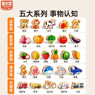 韩国实木串珠儿童玩具益智早教1到3岁宝宝精细动作训练专注力穿线